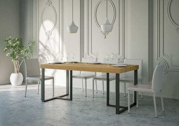 Tavolo 180x90x76 cm Apollo Fix Quercia Naturale online