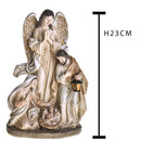 Natività con Angelo H23 cm in Resina