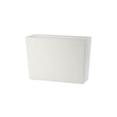 Vaso Rettangolare Indoor e Outdoor Tera Schio Cassa Alta Chalk 99x35,5 cm in Plastica Bianco Gesso 