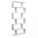 Libreria Alana 80x23,5x190,5 h cm in Truciolare bilaminato Bianco