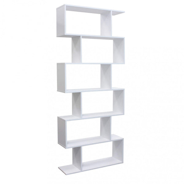 Libreria Alana 80x23,5x190,5 h cm in Truciolare bilaminato Bianco prezzo