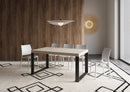 Tavolo Allungabile 160-264x90x77 cm Tecno Cashmere Gambe Antracite 