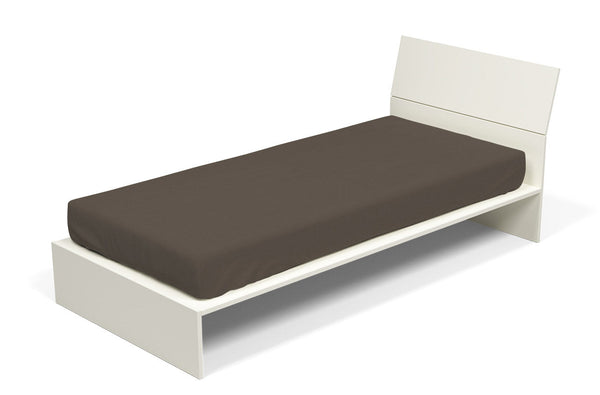 acquista Lenzuolo Sotto con Angoli ed Elastico Tinta Unita Marrone