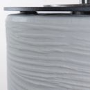 Camino a Bioetanolo Braciere da Pavimento Ø35xh55 cm per Interno ed Esterno Raffaello Bianco Perla