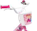 Bicicletta per Bambina 16"" 2 Freni Flowers Rosa