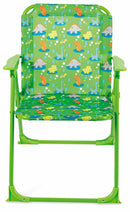 Set 4 Sedie Mare Spiaggine Pieghevoli per Bambini Soriani Oxford Dinosauri