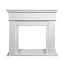 Cornice per Camino 110x36x100 cm Cambridge Rivestimento in Legno Bianco  