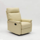 Poltrona Relax Reclinabile Manuale 80x94x102 cm in Similpelle Beige