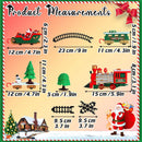 Trenino Natalizio da Sotto Albero 22 Pezzi con Locomotiva Luci Suoni e Slitta di Babbo Natale Multicolore      