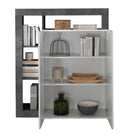 Credenza Mogol bianco lucido ossido 108x42x127H cm