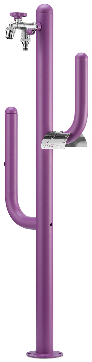 Fontana a Colonna Rubinetto Doppio in Ottone e Porta Tubo Arizona Belfer 42/ARZ Viola prezzo