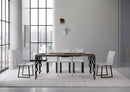 Consolle Allungabile 90-300x40x77 cm in Nobilitato Marrone