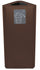 Pattumiera Per Raccolta Rifiuti 38x38xh80 cm In Acciaio Inox con Pittogramma Magnetico Marrone