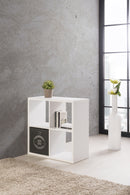 Libreria Quadrata con 4 Vani 77x33x77 cm Fumer Quadra-4B Bianca
