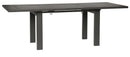 Tavolo da Giardino Allungabile 220/300x110x76 cm in Acciaio RD Italia Helios XL Antracite