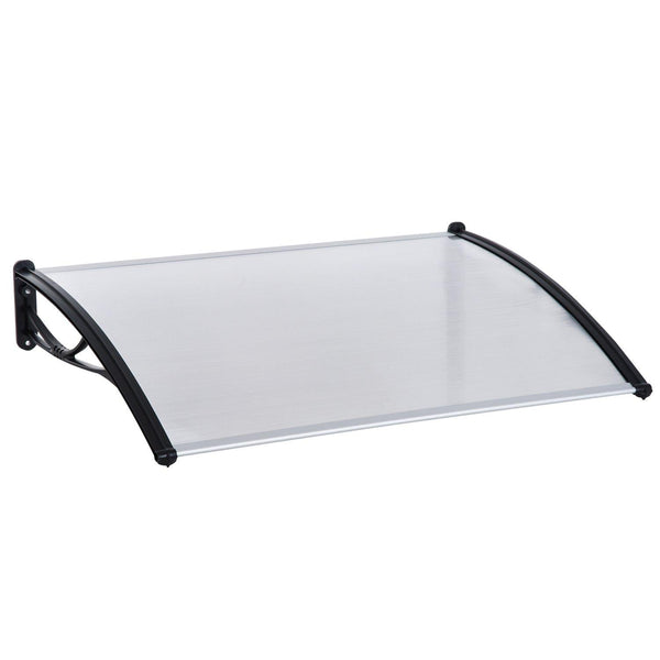 sconto Pensilina Tettoia in PVC e Plastica 140x80 cm Trasparente