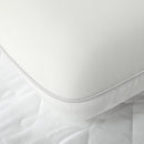 Cuscino Memory Foam a Rimbalzo Rapido 60x40x10 cm con Copertura Rimovibile e Lavabile Bianco Crema   