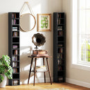 Mobile Libreria Porta CD a 12 Ripiani 21x20x175 cm per 204 CD in MDF e Truciolato Nero      