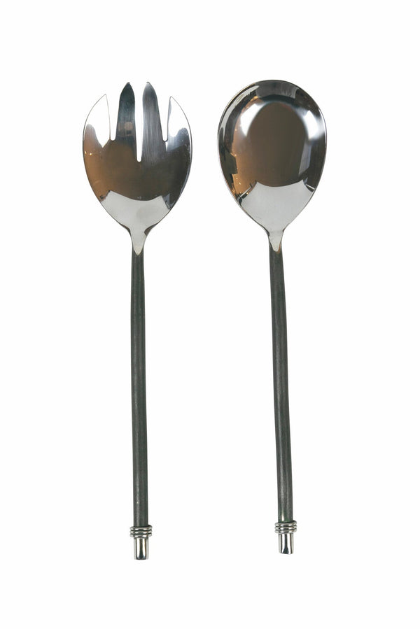 Set 2 Posate per Insalata in Acciaio Villa d'Este Home Tivoli Black Materia online