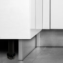 Piedino Regolabile con Base Pre-Assemblata per Mobile 148-165 mm Plastica Nero 40 Pezzi Emuca