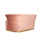 Divano 2 posti Argentario velluto cipria