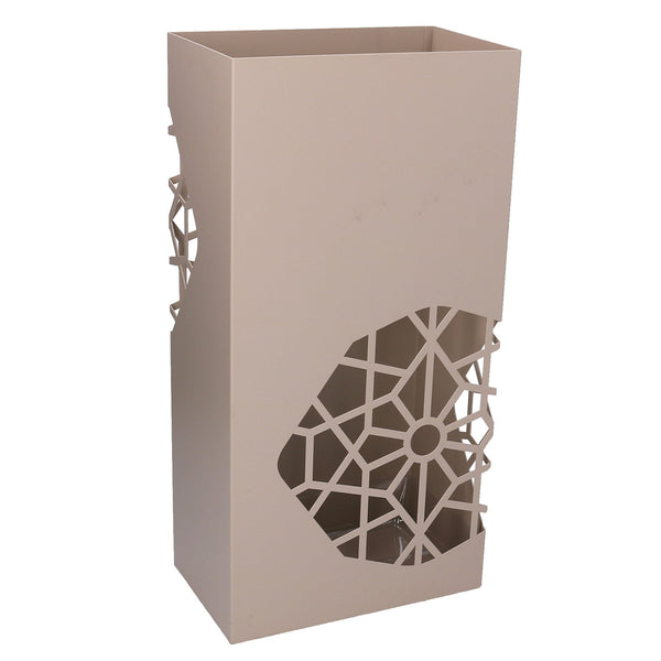 Portaombrelli in metallo tortora rettangolare cm 25x15xh50 online