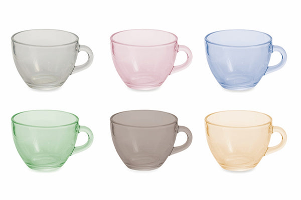 sconto Set 10 Tazzine da Caffè Ø9x7 cm in Vetro Villa d'Este Home Tivoli Glass Multicolor