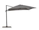 Ombrello a Braccio da Giardino 8 Stecche 300x300x235h cm Telo in Poliestere Siviglia Antracite e Grigio