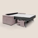Divano Letto 3 Posti 240x100x95 cm in Tessuto Rosa