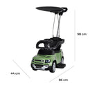 Macchina Cavalcabile 86x44x98 cm per Bambini con Maniglione e Cappottina Removibile con Licenza Land Rover Verde