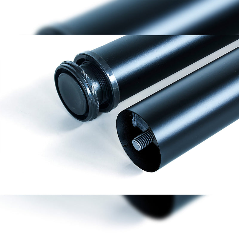 Gambe per Tavola Ø60 mm di Acciaio Verniciato Nero Acciaio Emuca