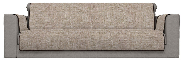 sconto Copridivano con Copri Braccioli in Poliestere Marrone Varie Misure