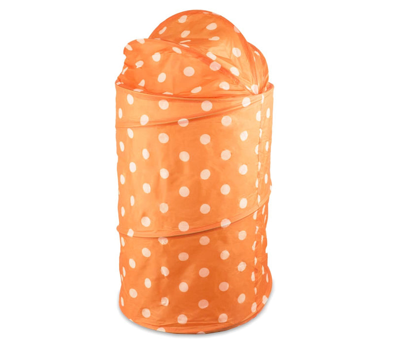 Cesto porta giochi o biancheria 40x80 cm pieghevole a molla Arancio
