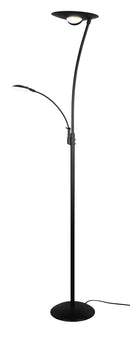 Piantana da Interno a LED in Metallo Nero Opaco