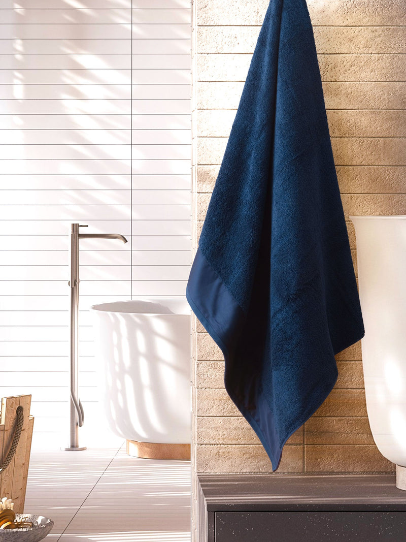 Telo Spugna Asciugamano 60x110 cm con Balza in Raso Garrini Hope Positano