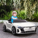 Macchina Elettrica per Bambini Licenza Audi RS con Telecomando Bianca e Nero  