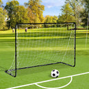 Porta da Calcio Portatile con Rete 183x61x122 cm  Nera