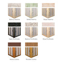 Sopravasca Paratia 2 Lati 2 Ante a Soffietto Apertura Angolare In PVC H150 Caldoni Komet