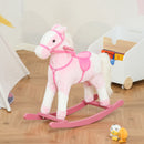 Cavallo a Dondolo per Bambine con Suoni Rosa