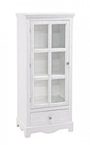 Vetrina Blanc 1 Anta 1 Cassetto H114 in Legno