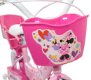 Bicicletta per Bambine 14" Disney Minnie Freni Caliper e Stabilizzatori in Acciaio Hi-Ten Rosa