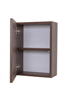 Pensile da Bagno 1 Anta Push 35x18x47,5 cm in Legno TFT Ibiza Tabacco Scuro