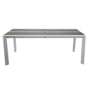 Tavolo Allungabile da Giardino 200/300,5x104xh76 cm in Alluminio Riverside Bianco