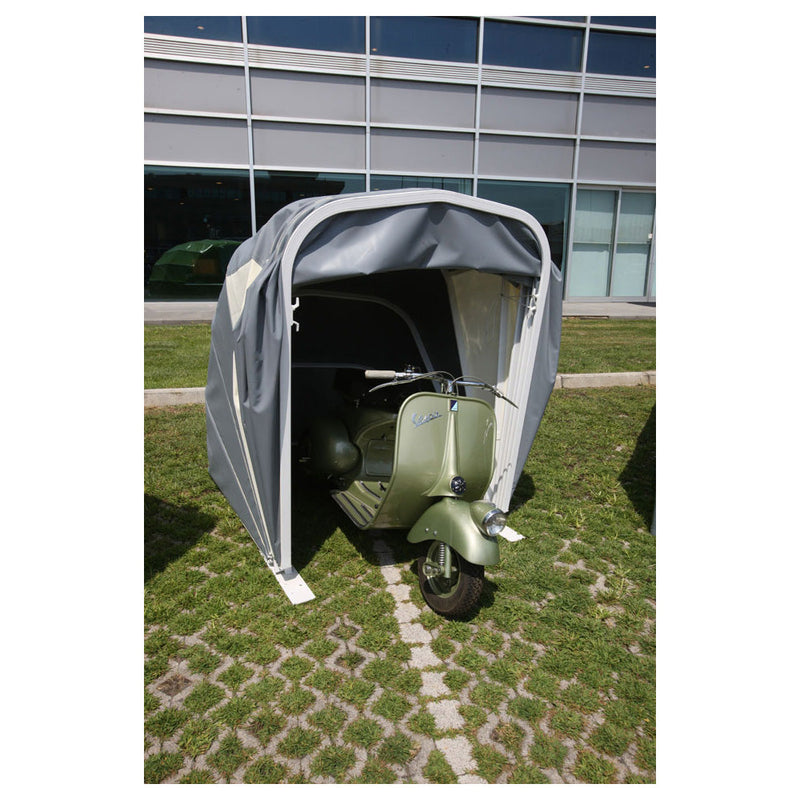 Motobox a Chiocciola Copertura Box in PVC per Moto Scooter - 280x130xh140 cm\/Grigio Maddi
