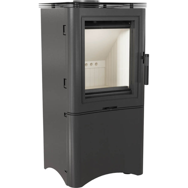 Stufa a Legna 5,5/9KW in Acciaio Flig Ontario Nera sconto