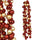 Ghirlanda Natalizia 142 Palline Natale 180 cm Festone LED Natalizio Rosso e Oro