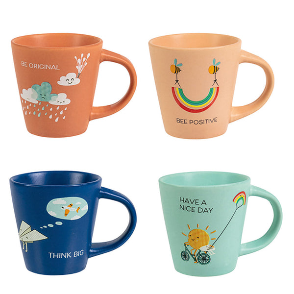 prezzo Set 6 Tazzine 90 ml in Porcellana Villa d'Este Home Tivoli Be Positive