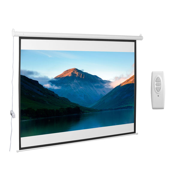 Schermo di Proiezione 100 Pollici Motorizzato Home Cinema Bianco sconto