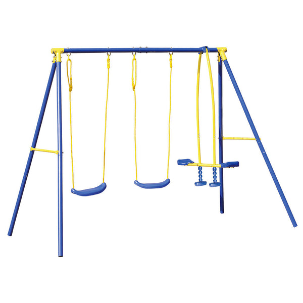 Altalena da Giardino 4 Posti con Cavallina 261x142x182 cm online