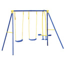 Altalena da Giardino 4 Posti con Cavallina 261x142x182 cm